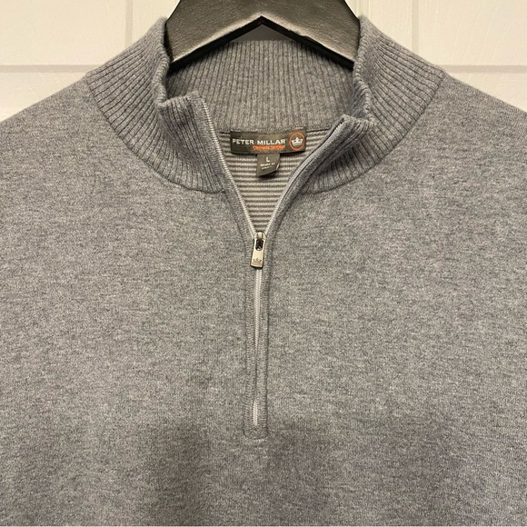 Peter Millar Heather Gray Zip-Up Vest - Picture 3 of 14